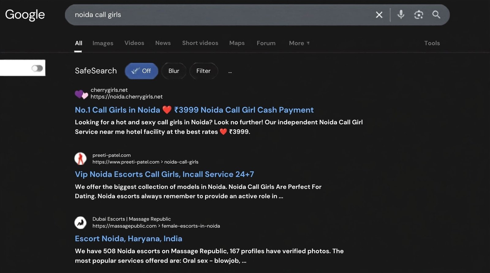Noida Call Girls Google's Trusted